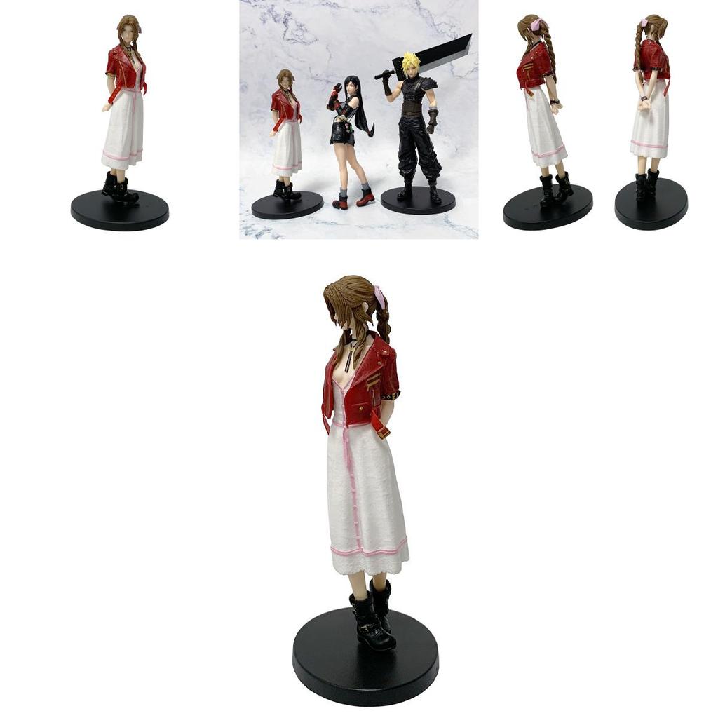 Figurka PVC Aerith Gainsborough z Final Fantasy z Kolekcjonerskim Stojakiem dla Fanów Gier