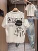 2026 Hot Sale Unisexs Casual Shortsleeve Tshirt With A Round Neck Trendy Design Versatile For Summer Featuring Print Patterns