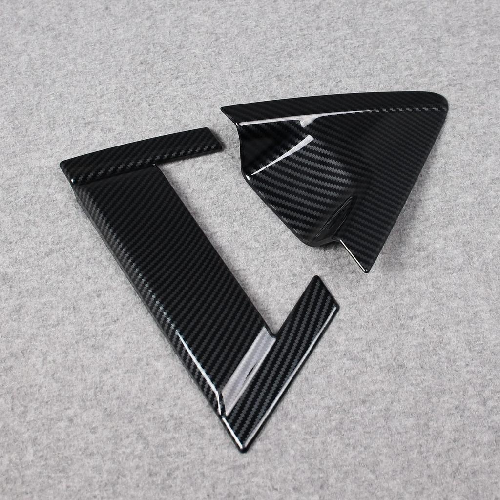 RUIQ Rear Door Outer Handle Full Coverage Designed Exclusively for the New Honda Vezel RV Handle Black Carbon Fiber Exterior Cover, Type, (Door