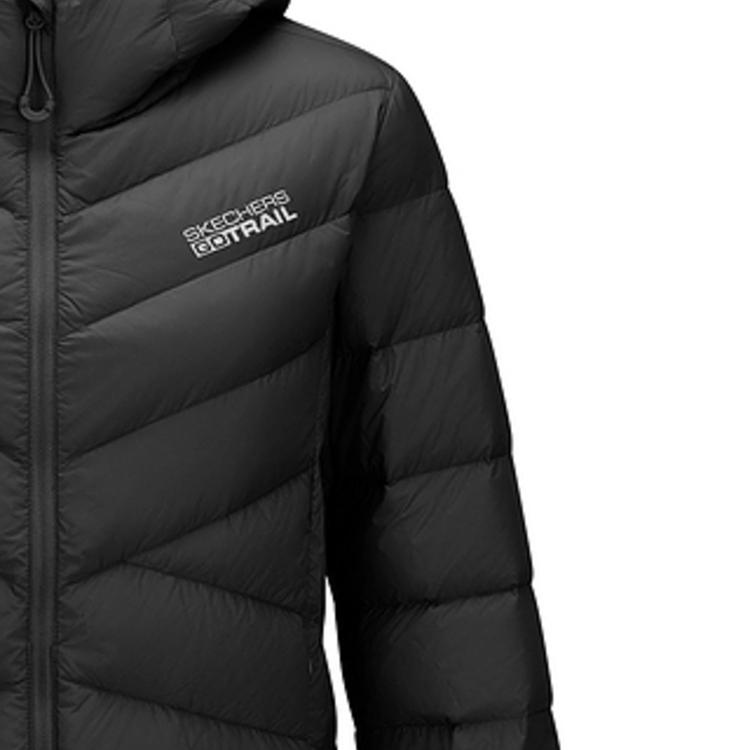 Skechers Outdoor Series Hooded Solid Color Warm Down Jacket Women Jackets P425W185-0018