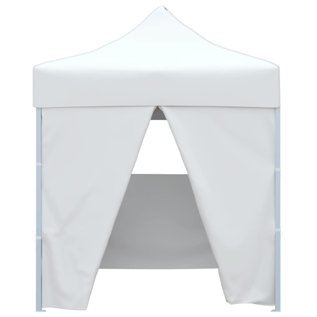 Professional Foldable Party Tent with 4 Side Walls 2*2 M Steel White