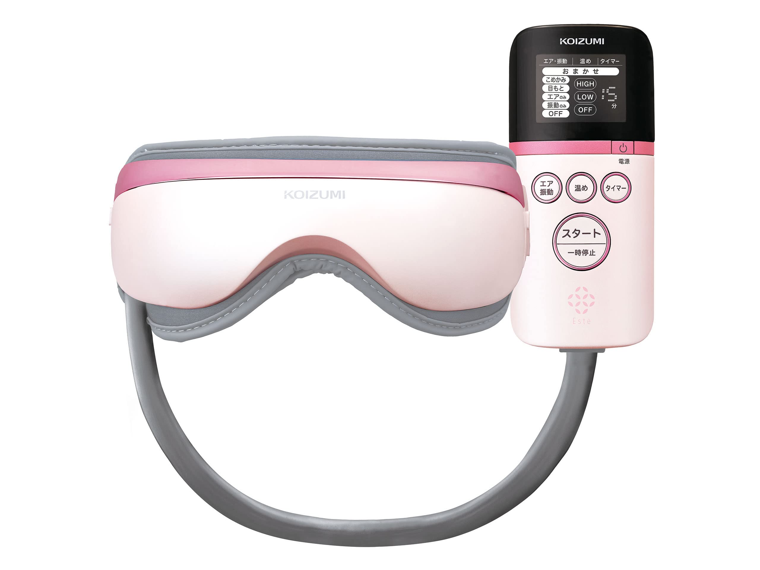 

Koizumi Air Vibrating Warming Eye Mask, Air, Care, Pink, KRX-4010/P розовый