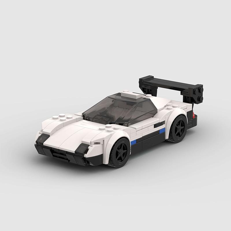 Creative MOC Car City Racing Vehicle Retro Speed Car Rally Building Blocks Bricks Ornament Toys For Kids Adults Birthday Gifts