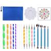 13/19p Creative DIY Mandala Tool Set - Air-dry Clay Embossing Set Acrylic Twisted Rod Dot Painting Stone Painted Pottery Tools