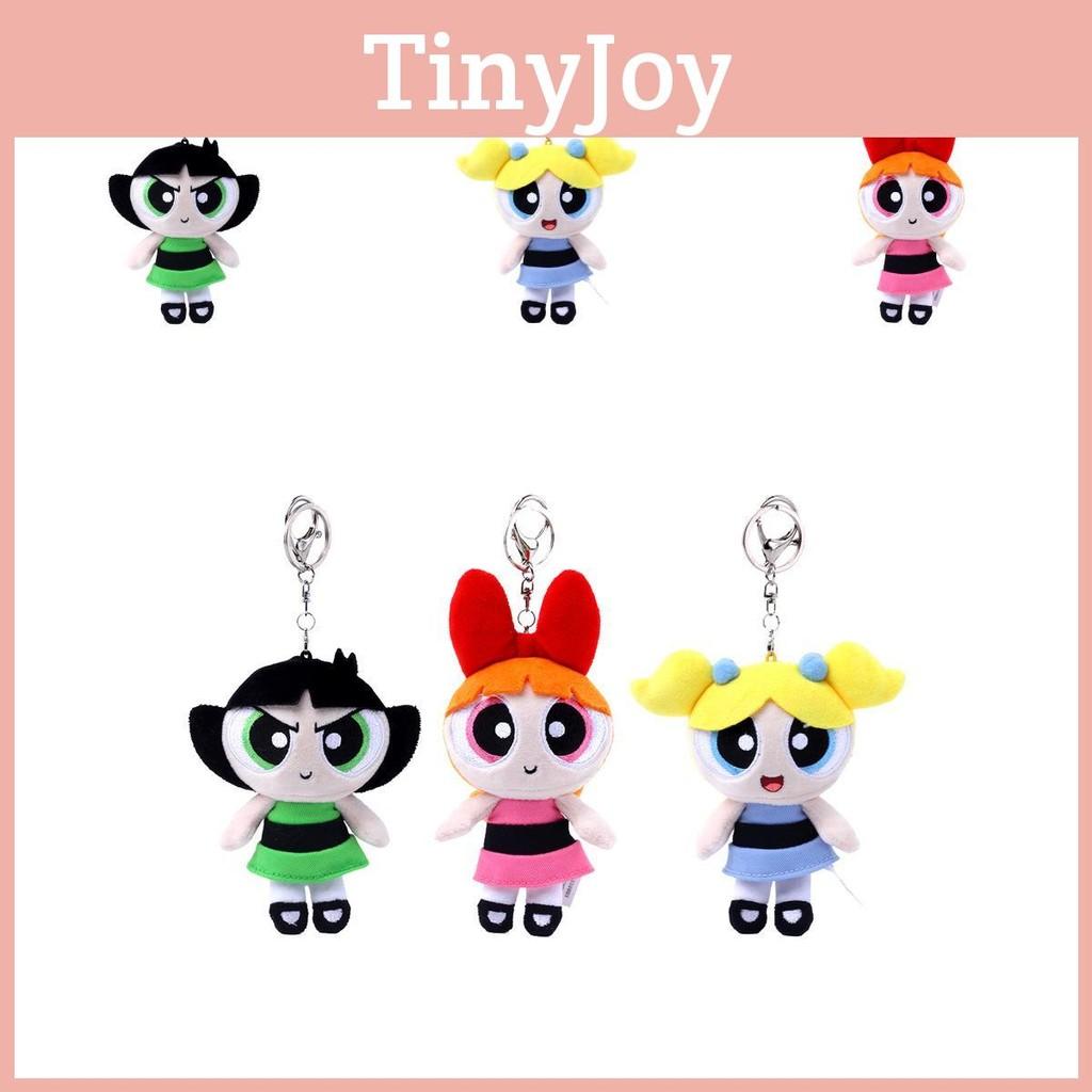 The Girls Powerpuff Season Plush Keychain Velvet Collectors Children Doll Gift