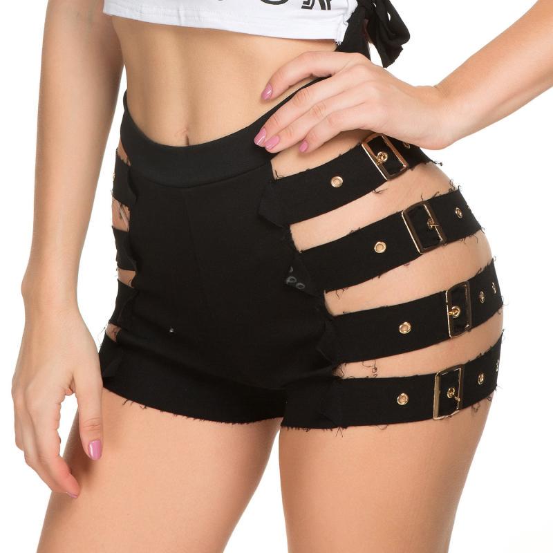 Sexy High Waist Hot Pants Women Ripped 