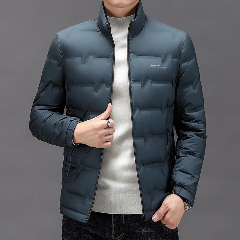 

2025 флисовая утолщенная куртка больших размеров осень и зима мужская среднего возраста однотонная повседневная теплая куртка с капюшоном рубашка топ 4XL озеро синий