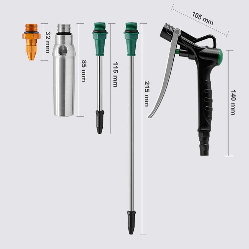 

Пневматический пистолет для продувки воздухом Высокого давления Пылевой Алюминиевый сплав Пистолет Пыльник Воздушный пистолет Очиститель с регулируемым соплом