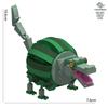 2025 Cartoon Italian Brainrot Animals Tung Tung Tung Sahur Building Blocks Model Desk Ornament Tralalelo Tralala Bricks Toy Gift