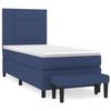 Maison Exclusive - Sommier à lattes de lit avec matelas Bleu 90x190 cm Tissu