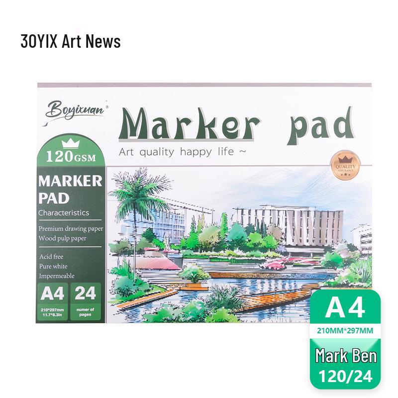 Boyixuan A4/A5 Thick Sketchbook for Art Students - Watercolor & Marker Drawing Book