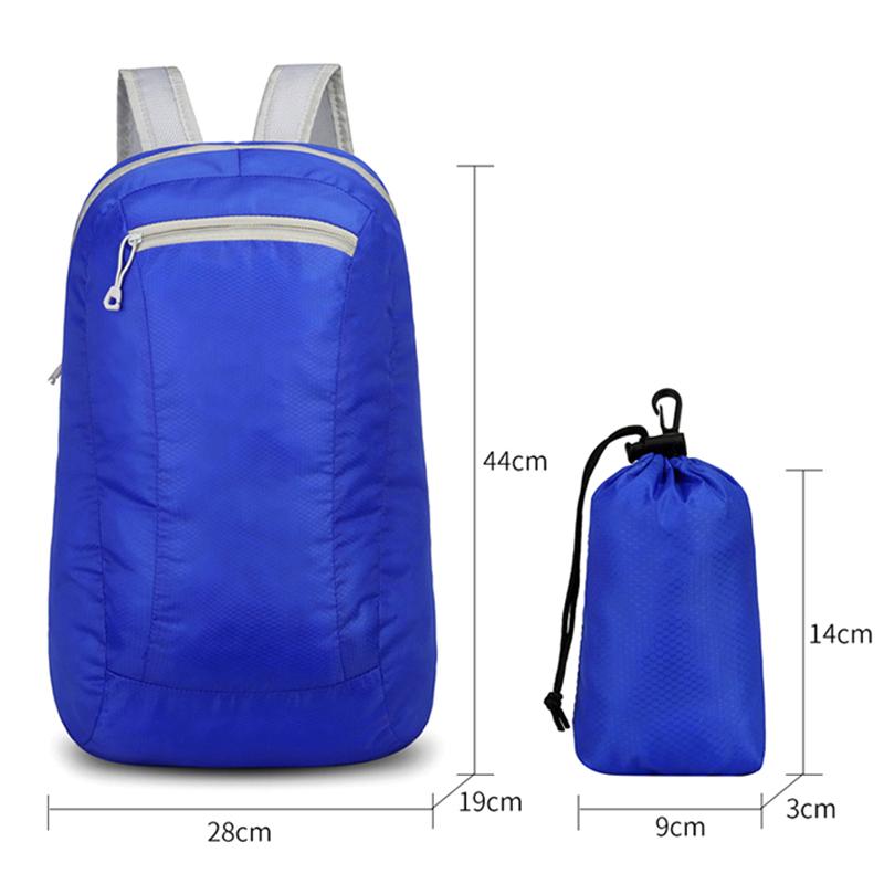 Outdoor Waterproof Foldable Lightweight Backpack Large Capacity Camping Hiking Travel Daypack Leisure Men Women Sport Bags