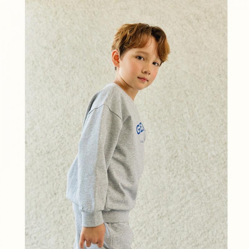  Olivan  Arch Logo Sweatshirt Top And Bottom  Gray 