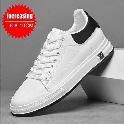 Asansörlü Ayakkabı Erkek 6cm 8cm 10cm Yükseltme Tabanlı Ayakkabı Beyaz Platform Erkek Spor Ayakkabı Gizli Boy Uzatma Spor Günlük Ayakkabı 2026