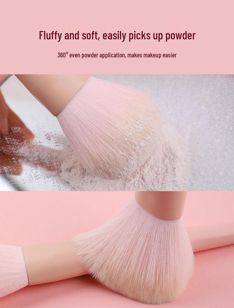 Cai Shi Lan 10/12-Piece 3.0 Three-Color Makeup Brush Set - Soft Bristles for Blush, Powder, and Contour.