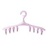 Multi-Clip Plastic Clothes Hanger for Socks, Underwear, and Baby Items – Windproof Drying Rack