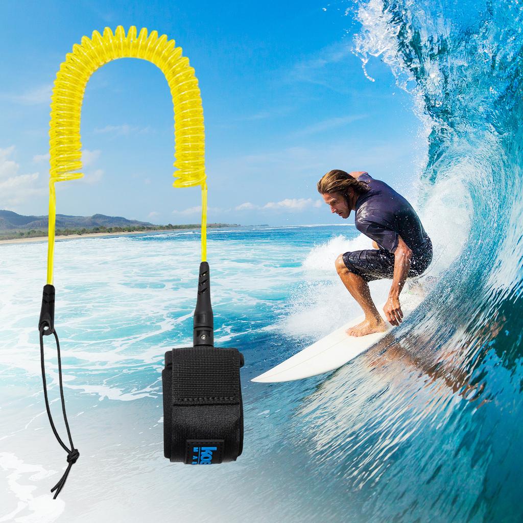 Sup Board Foot Leg Rope 5.5mm Thick Practical Surfing Stand UP Paddle Board Ankle Leash Elastic Surfboard Safety Foot Rope