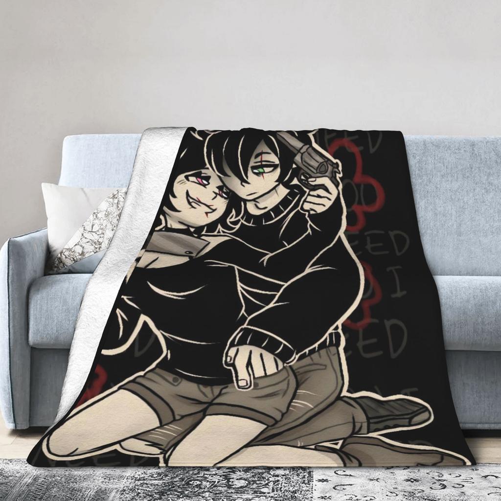 Der Sarg von Andy und Leyley Spiele Decken Super Weich Fleece Gemütlich Geschenke Überwurf Decke Bettbezug