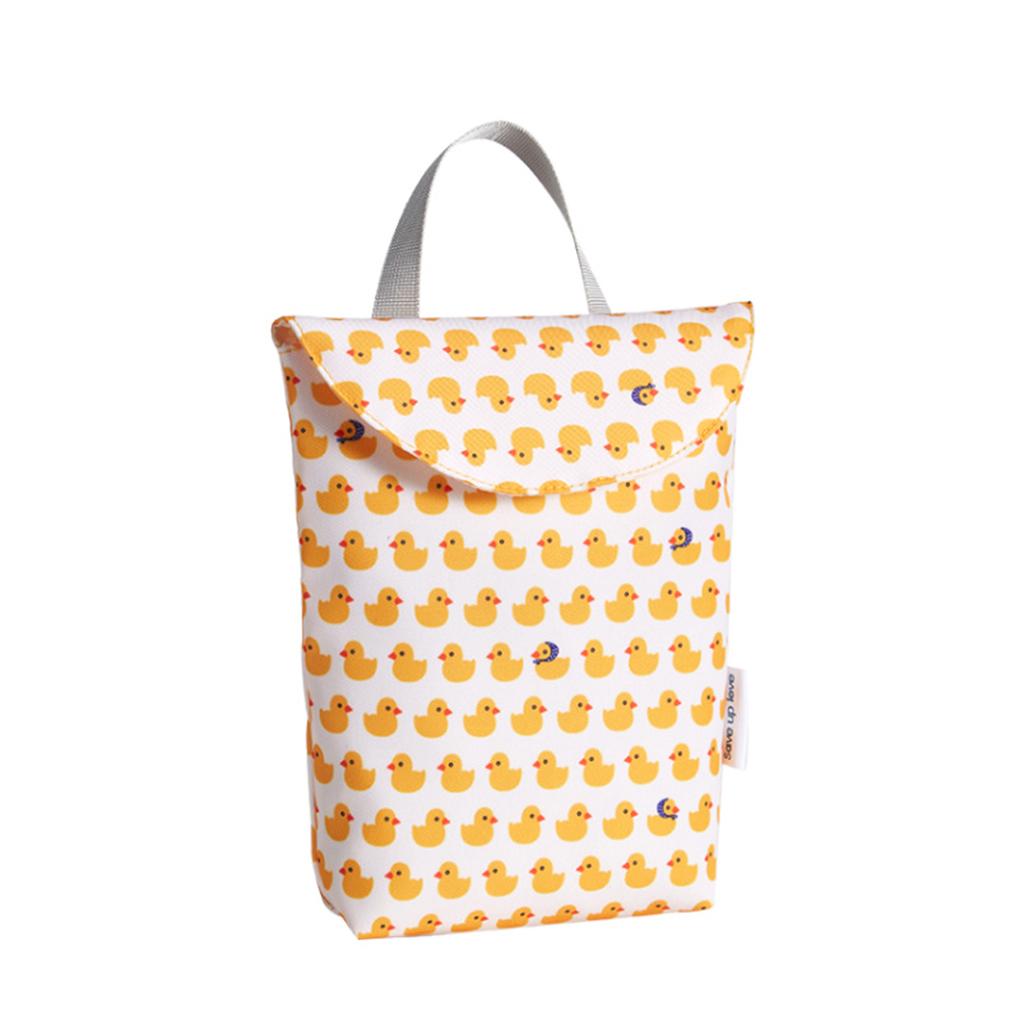 Cartoon Multifunctional Baby Diaper Organizer Mommy Travel Waterproof Baby Bag Travel Waterproof Nappy Storage Pouch Tote