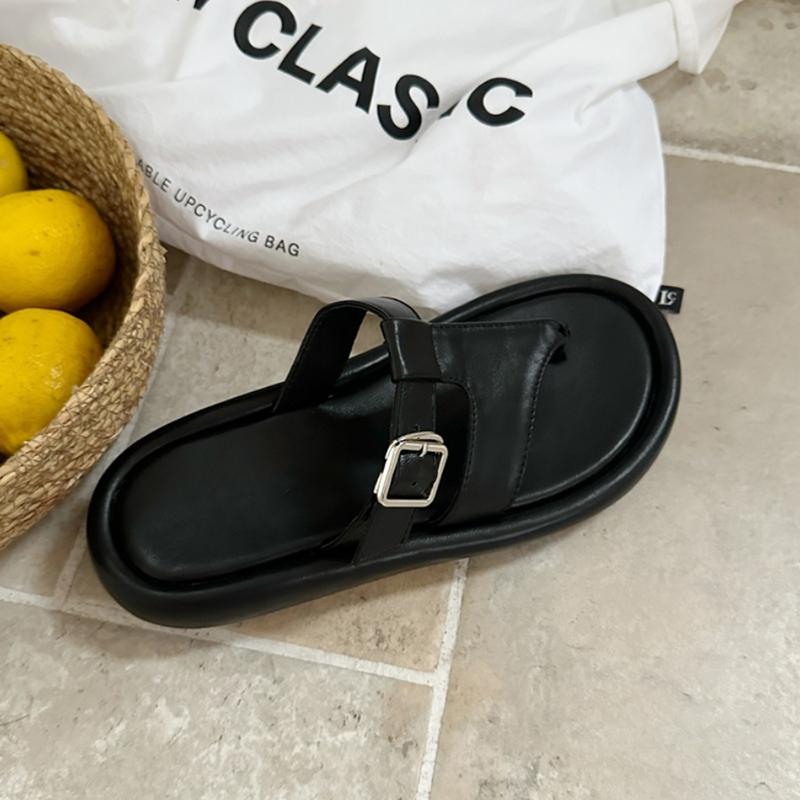

trend fashion Designer Summer Clip Toe Women Slippers Fashion Comfort Soft Sole Flats Slides Rome Ladies Outdoor Beach Sandalias