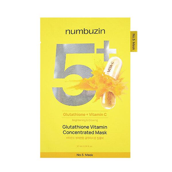 NUMBUZIN_5 Glutathione Film Pack with Vitamin C Sprinkled on It (1 Sheet) 1 sheet of glutathione film pack