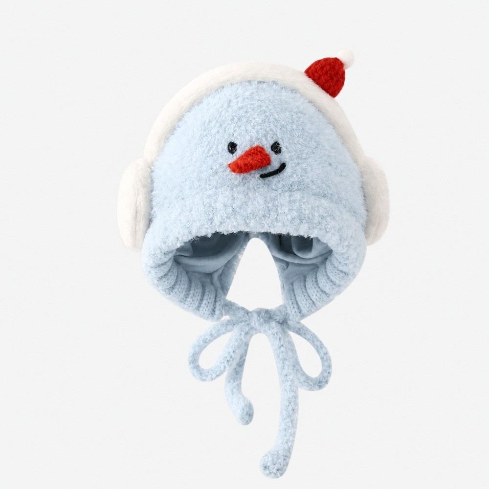 Cold Proof Children Earphone Hat Cute Cartoon Plush Warm Hat New Ear Protection Hat Winter