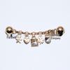 2024 Metal Chain 3D Shoe Flowers & Buckles Accessories