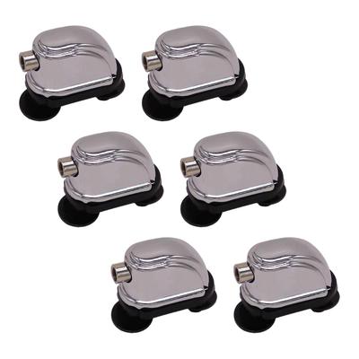 Snare Drum Böckchen mit Gummipads Einfach zu installieren Schlaginstrument Teile Silberne Montagehardware Ersetzen Sie die alten oder beschädigten