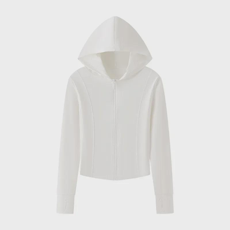 Jaqueta Feminina Slim de Seda Gelo com Proteção Solar - 2024 Top de Roupa Esportiva de Verão Resistente aos UV