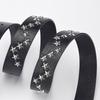 Solid Color Western Studded Belt Rivet Star Waistband Fashion Y2K Punk Belt  Music Festival