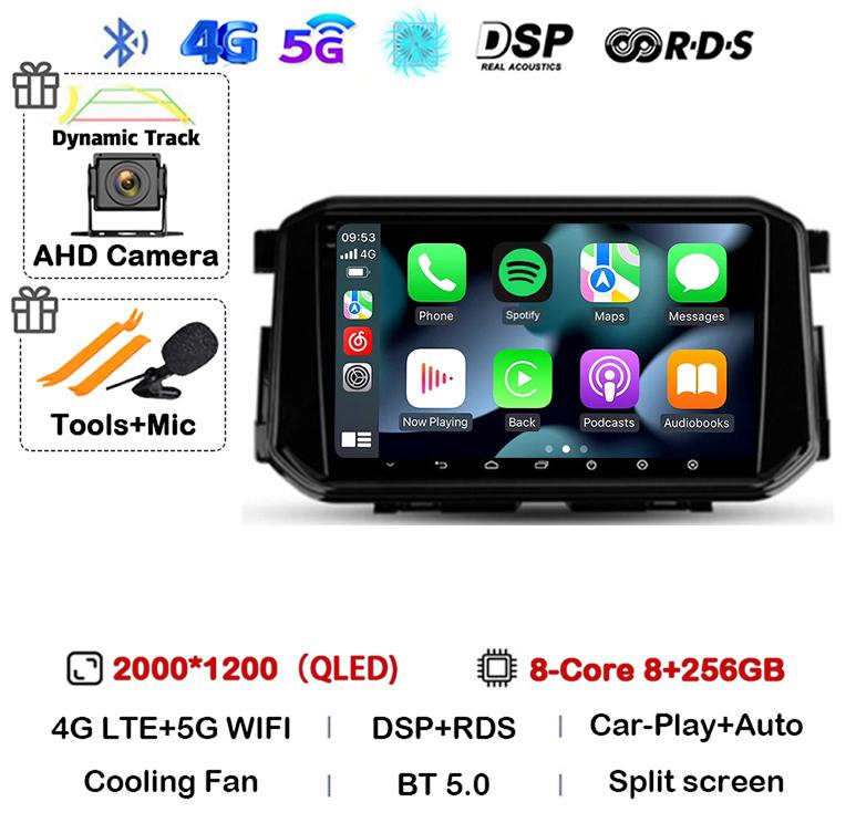 Android 14 Carplay Auto 4G+WIFI For Nissan Terra Xterra 2018 2019 2020-2022 Car Radio Multimedia Video Player GPS 360 Camera DSP