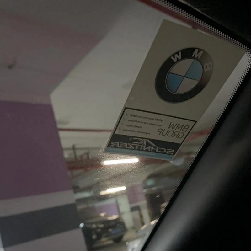 SEQP2 Car Windshield Anti-static Stickers Car Logo Anti-static Sticker Car Styling For BMW 3 5 Series X1 X3 X4 X5 G20 G32 F48 G01 G02