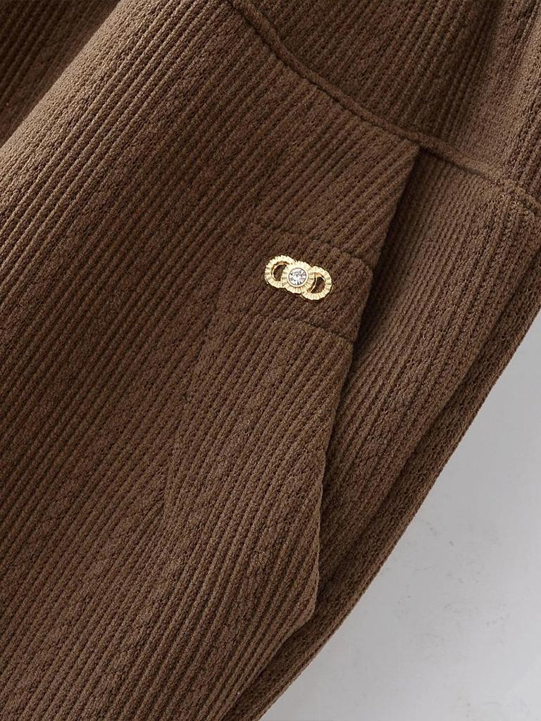 Mom's Spring Straight-Leg Elastic Pants for Middle-Aged Women - Plus Size Casual Fit