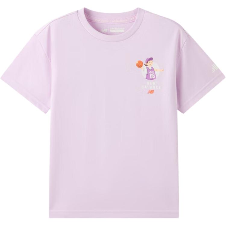 New Balance T Shirt Children Aged 3 7 Years Old 7EF24043-LAV 120