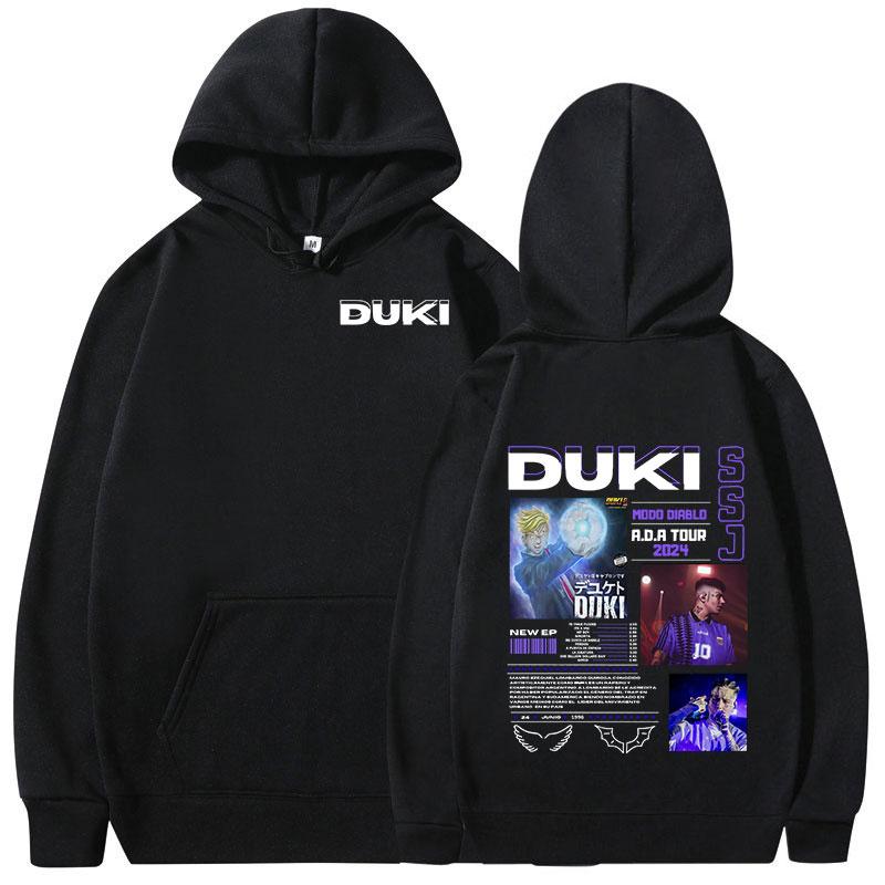 Duki Hip-hop Singer Rock Rap Classic Men Plus-size Sports Hoodie Street Harajuku Fashion Autumn Winter Long-sleeve Sweatshirt