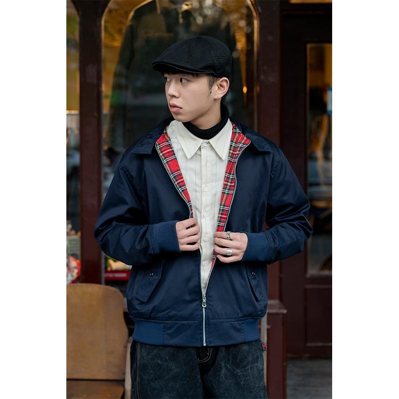 

Men s Spring and Fall Retro Waterproof Punk Biker Jacket XS чорний
