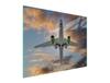 GLAS-SCHNEIDEBRETT 52x40 FLUGZEUG
