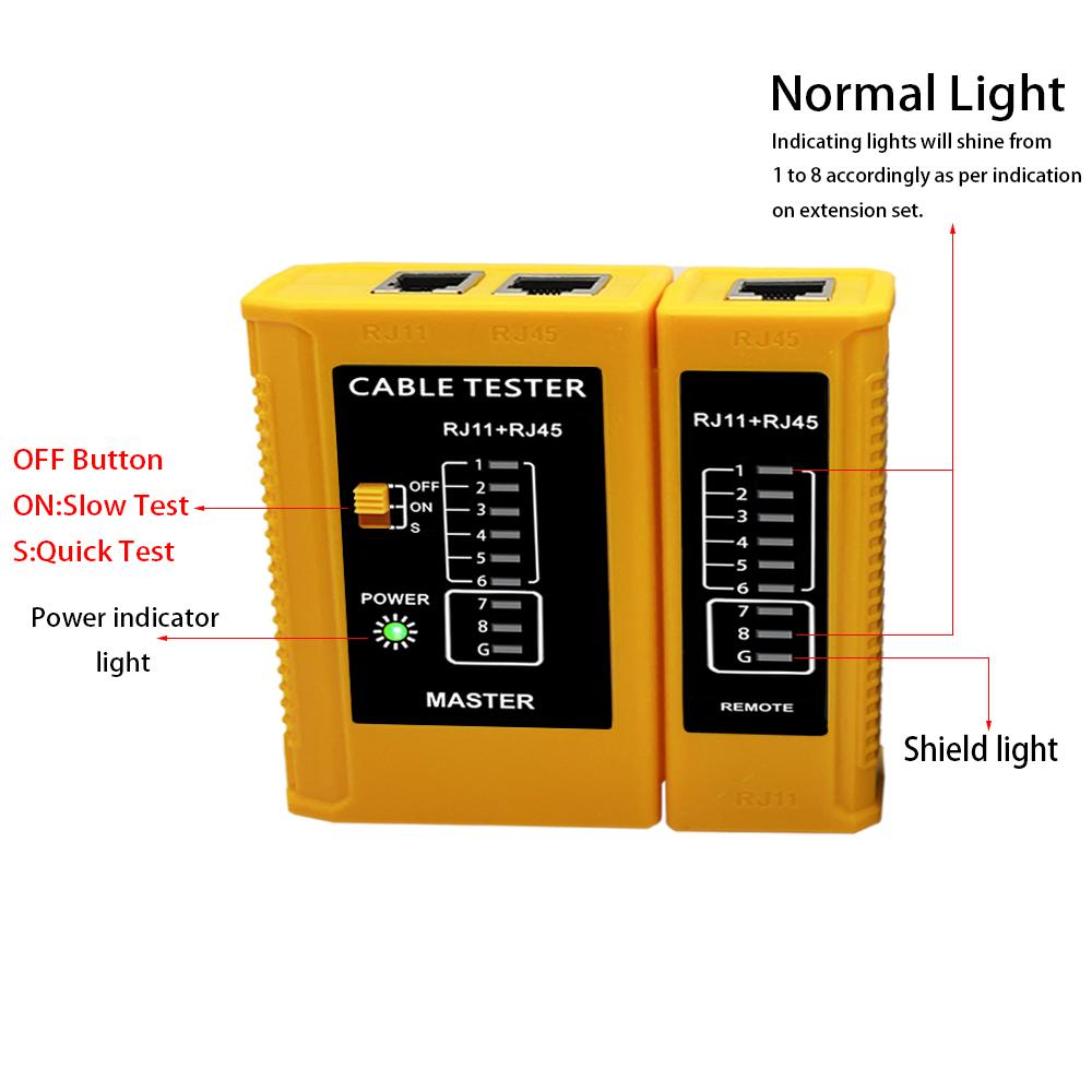 Cable Lan Tester Network Cable Tester RJ45 RJ11 RJ12 CAT5 UTP LAN Cable Tester Networking Tool Network Repair