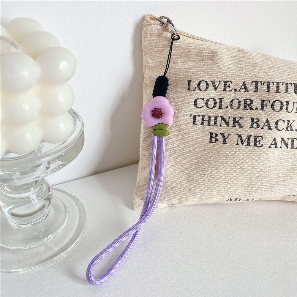 Rope Hanging Rope Wrist Hand Lanyard Phone Hanging Rope Mobile Phone Lanyard Flowers Phone Strap