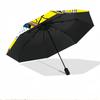 Pippi Longstocking Print Automatic Open Close Umbrella, Portable Foldable Umbrella, for Outdoor Commute Camping Trip, Ideal Birthday Gift