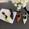 Fashion Eilyken Spring New Brand Women Slipper Fashion Pointed Toe Slip On Ladies Elegant Slip On Mules Thin High Heel Pumps