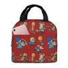 Dog Man, Petey, Lil Petey Combo Set Pack Insulated Lunch Bag for Kids School Cooler Thermal Food Box Tote Portable Lunch Boxes