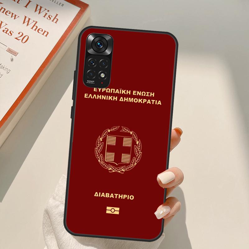 Greek Greece Flag Case For Xiaomi Redmi Note 10 8 9 11 Pro 8T 9S 10S 11S Redmi 10C 9C 9A 9T K50 K40 Gaming