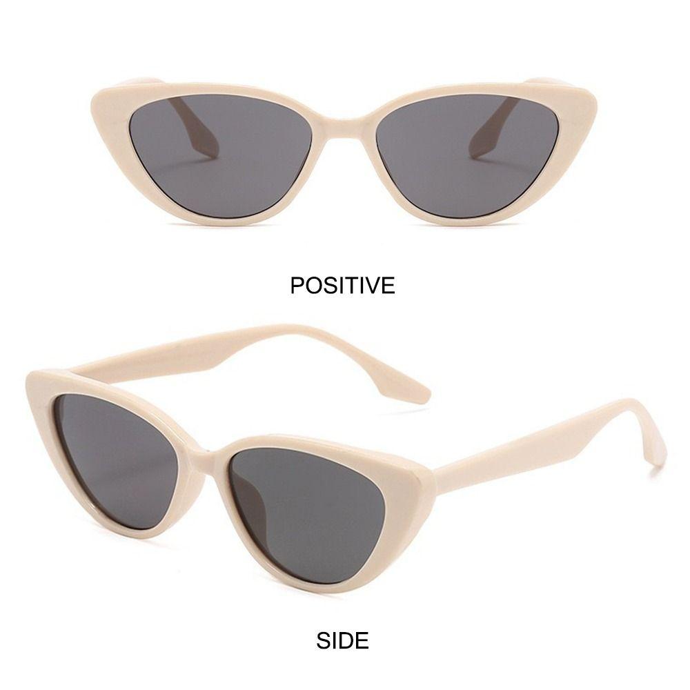 Cat Eye Shape Sunglasses Small Frame Beach Sun Protection Sun Glasses Fashion UV400 Shades 90s Glasses Summer Eyewear