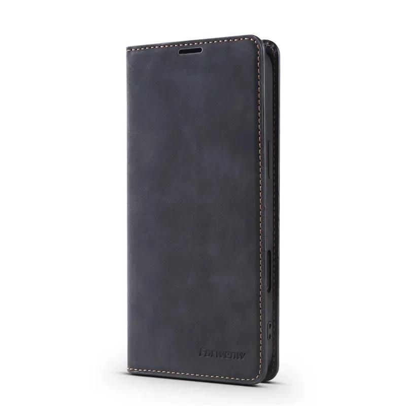 Leather Retro Wallet Flip Case For Xiaomi Poco X5 Pro C55 M5s PocoC55 PocoM5s PocoX5 5G Etui Phone Cover Magnetic Hasp Card slot