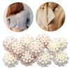 2Pcs Pearl Rhinestone Applique Patches Multi-shape Jewelry Alloy Beads for Clothes Decorate DIY Crafts Hair Clip Button Ornament