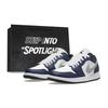 Air Jordan 1 Low Top Skateboard Shoes Unisex White Blue 553558-047(Team162-SBOX)