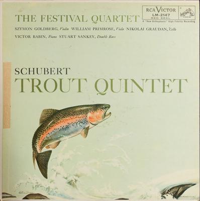 LP-Schallplatte FESTIVAL QUARTET, STUART SANKEY - Schubert: Forellenquintett LM2147 RCA VICTOR 1957 US Klassik Gebraucht