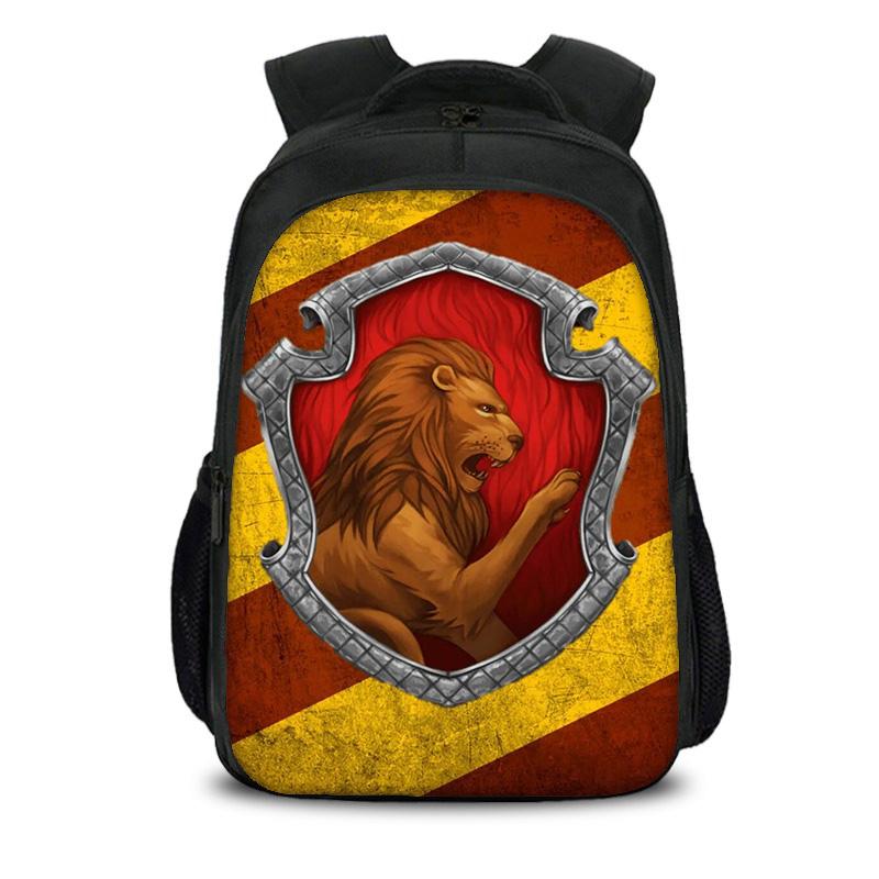 lion Double layer Backpack Durable, Trendy, Versatile, Large Capacity Cartoon School Boy and Girl Birthday Best Gift