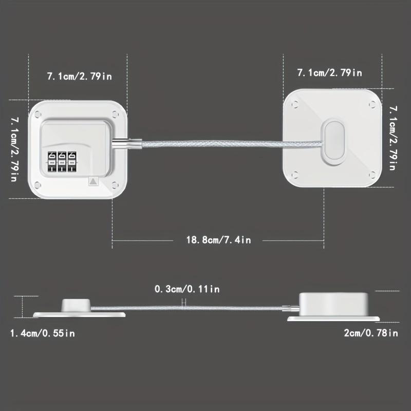 1/2 Stück Baby-Sicherheitskühlschrankverschluss mit Schlüsseln oder Zahlenschloss Kleinkind-Sicherheitsschränke Schiebetürschlösser für Schränke